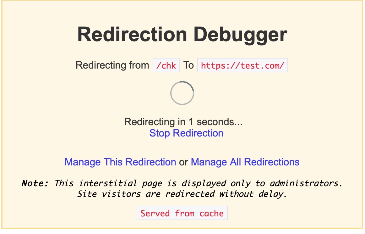 Redirection Debugger