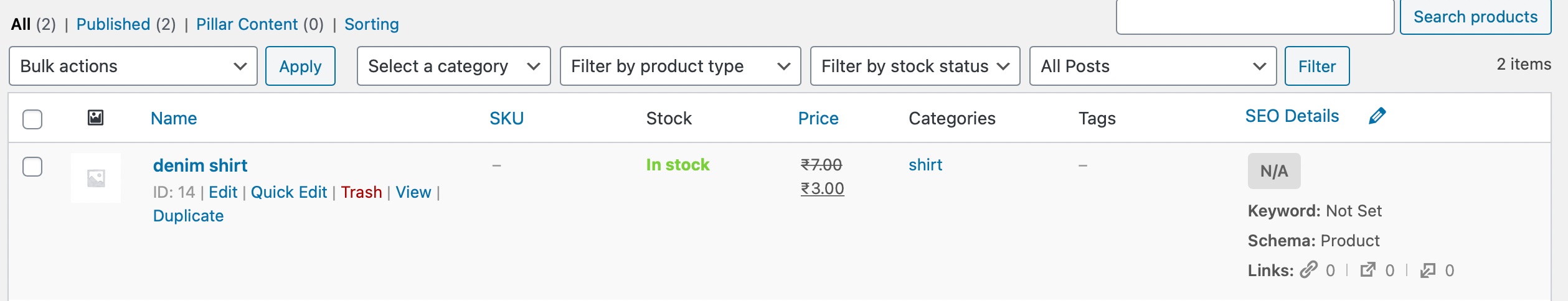 Quick And Bulk Actions For WooCommerce Products