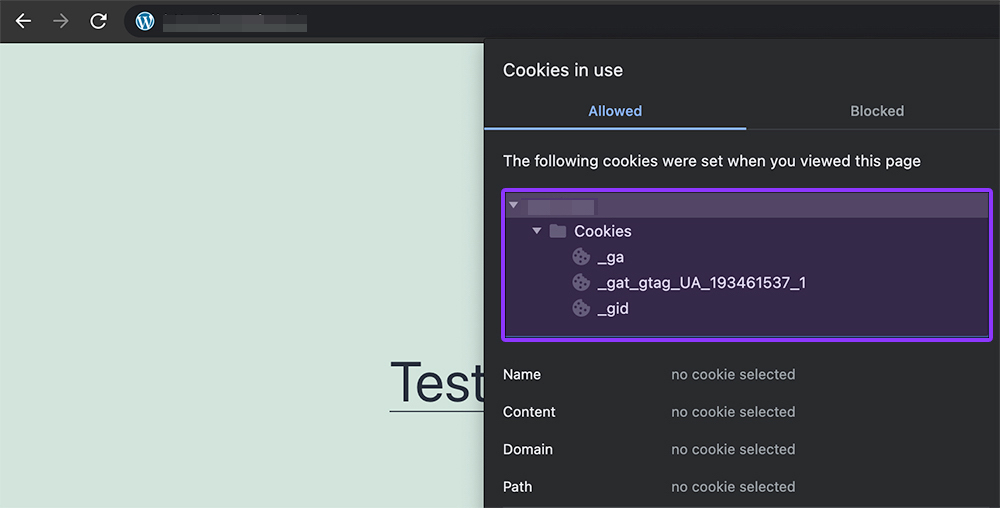 Google Tracking Cookie