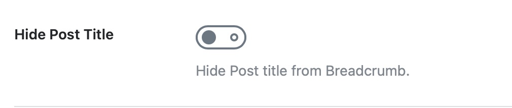 hide post title