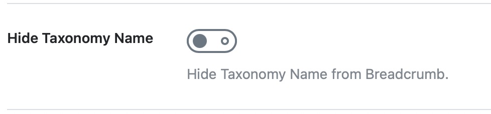 hide taxonomy name