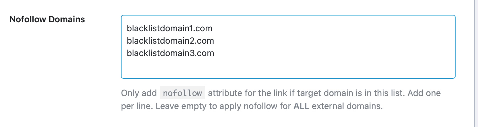 nofollow domains