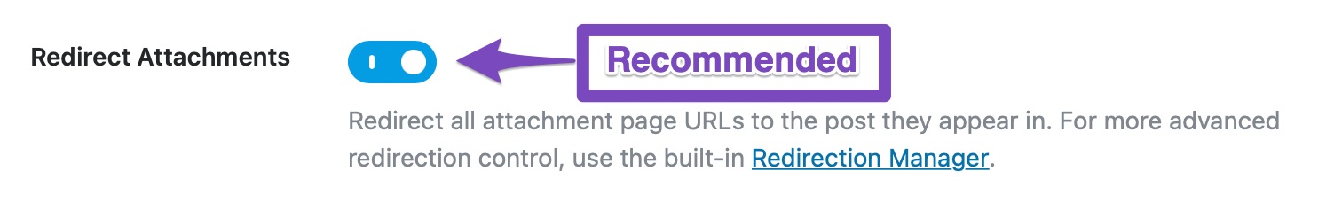 redirect attachements