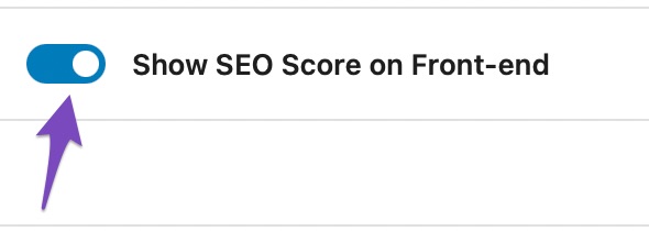 Show SEO Score