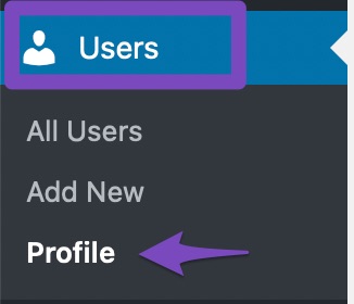 go to your user profile
