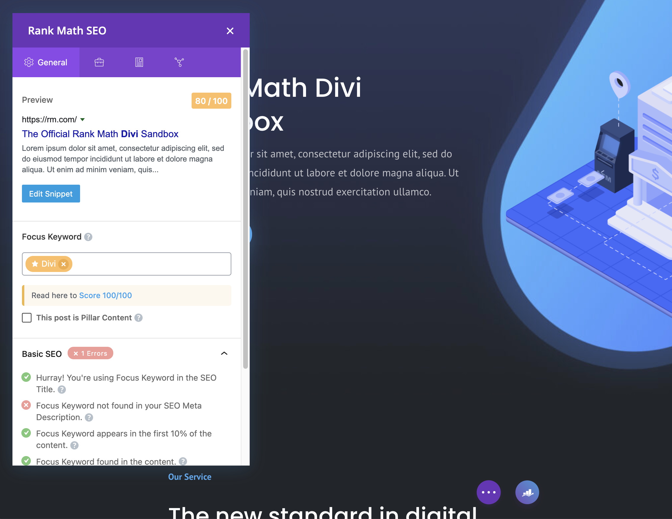 Divi SEO – Building SEO-friendly Websites Visually » Rank Math