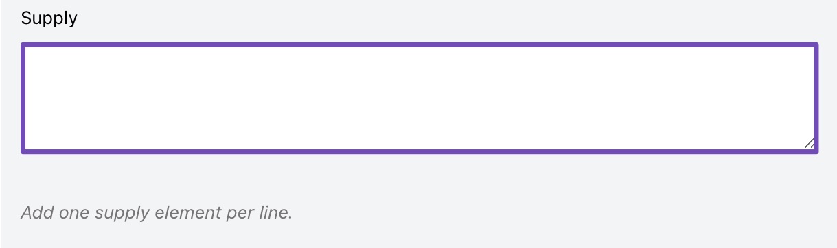 Add Supply in HowTo Schema