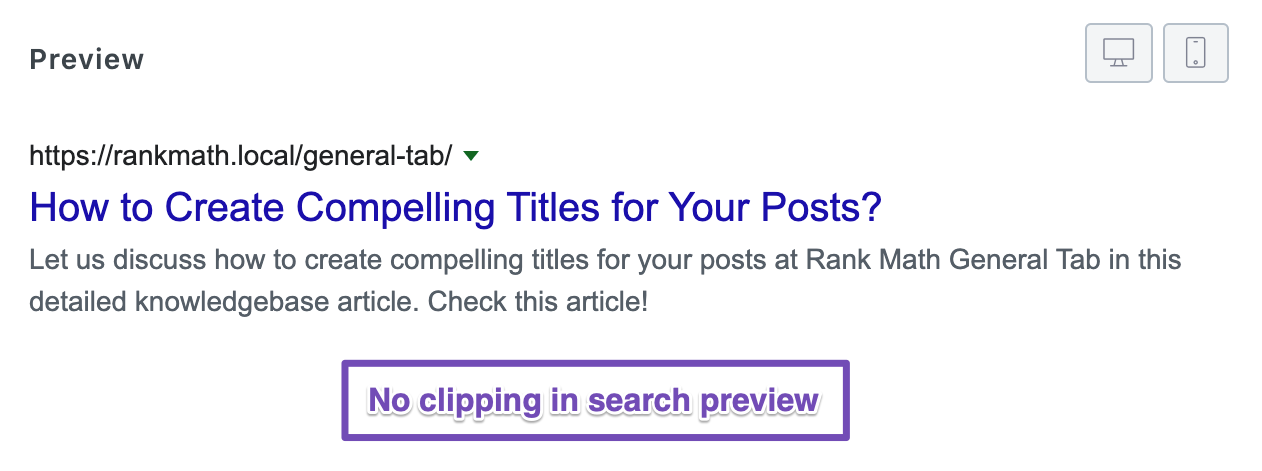 No Clipping in search preview