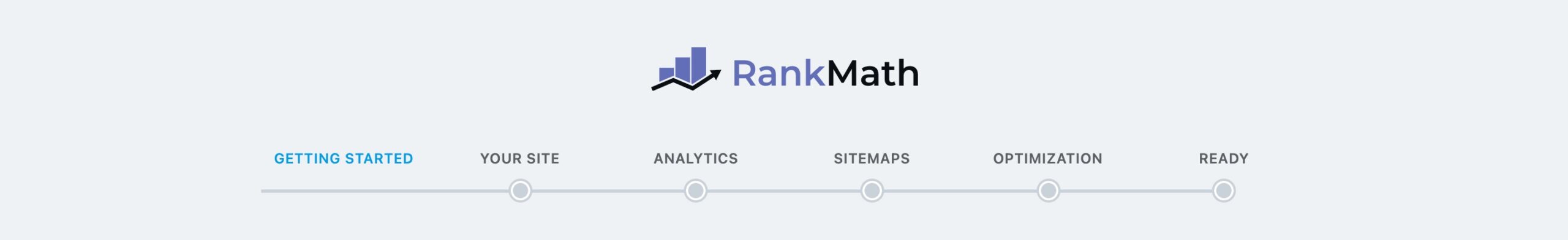 Rank Math 설정 프로세스의 첫 페이지에 있는 모든 설정