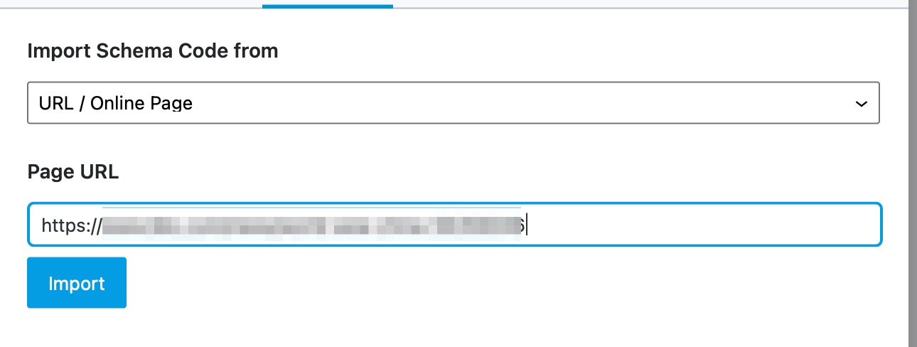 Options To Import Schema From URL