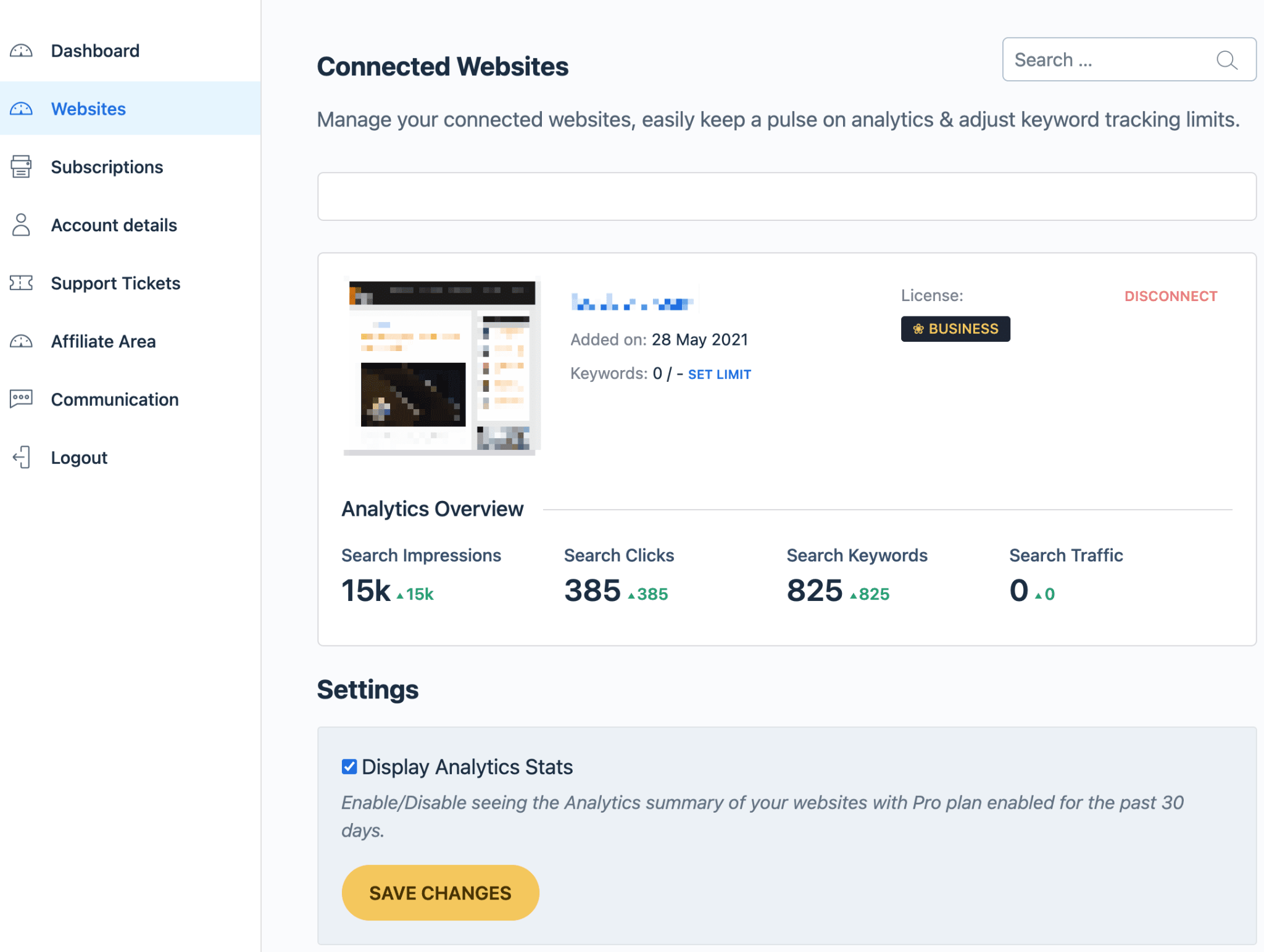 Monitor Site Search Performance 