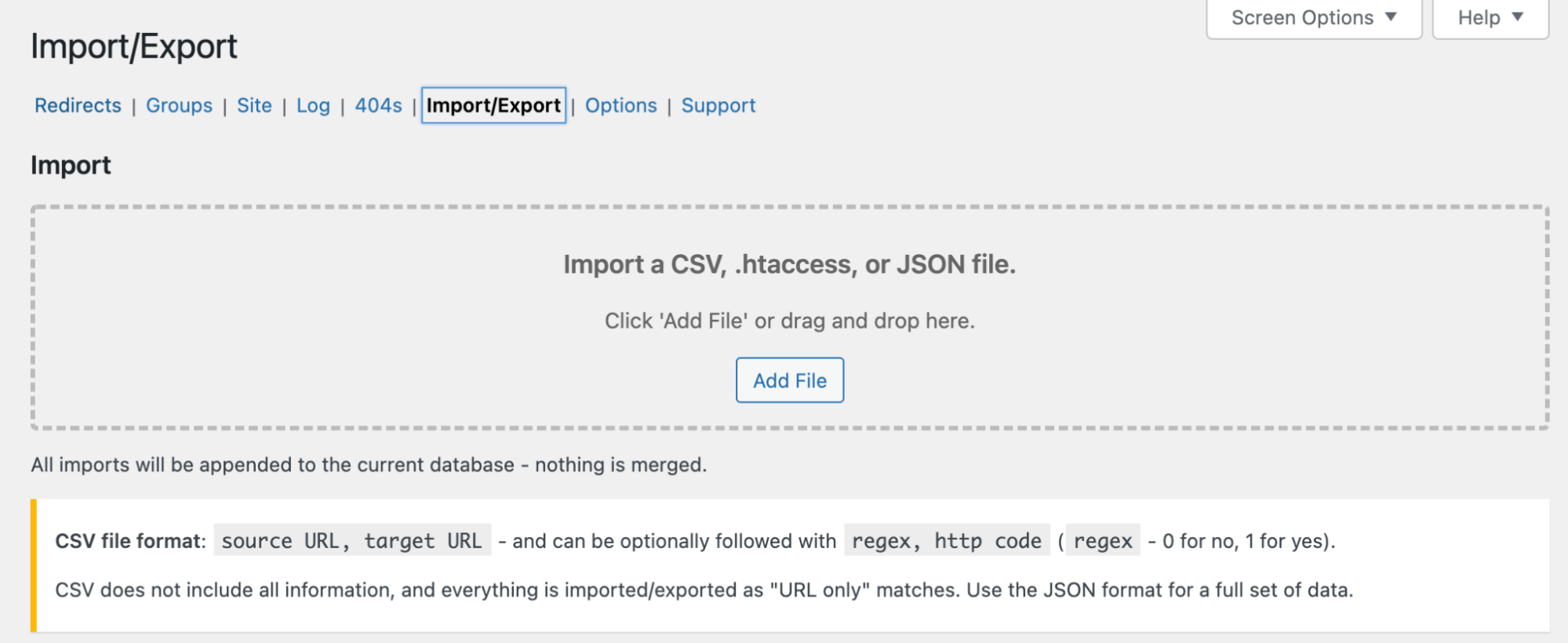 Import CSV