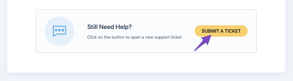 Click submit a ticket at Rank Math support page