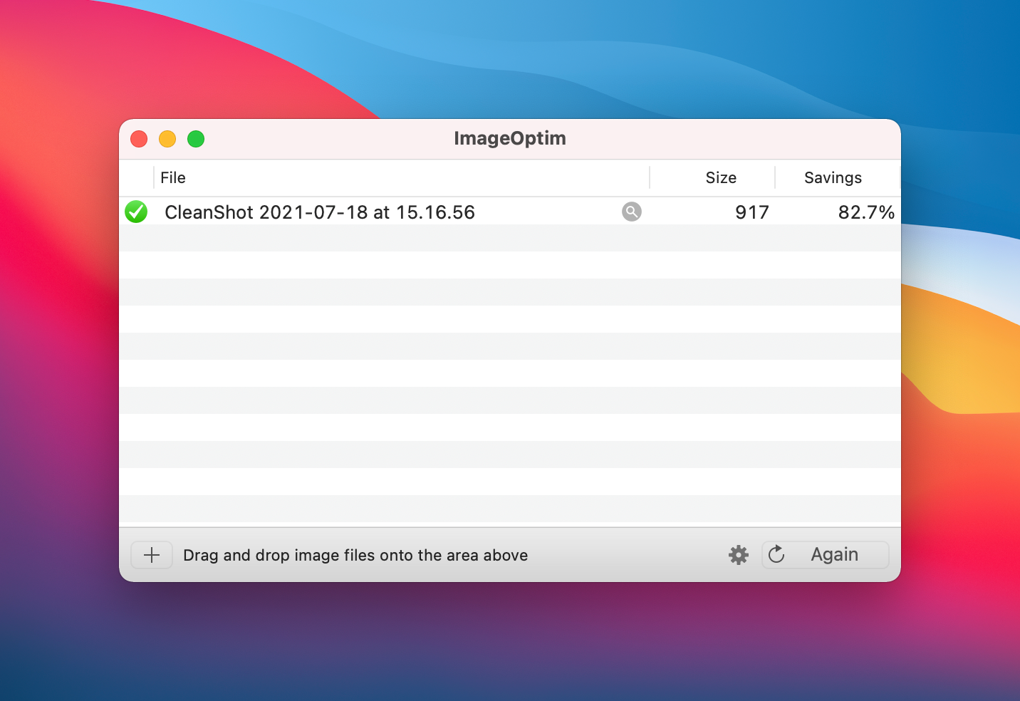 ImageOptim Example Optimization Output