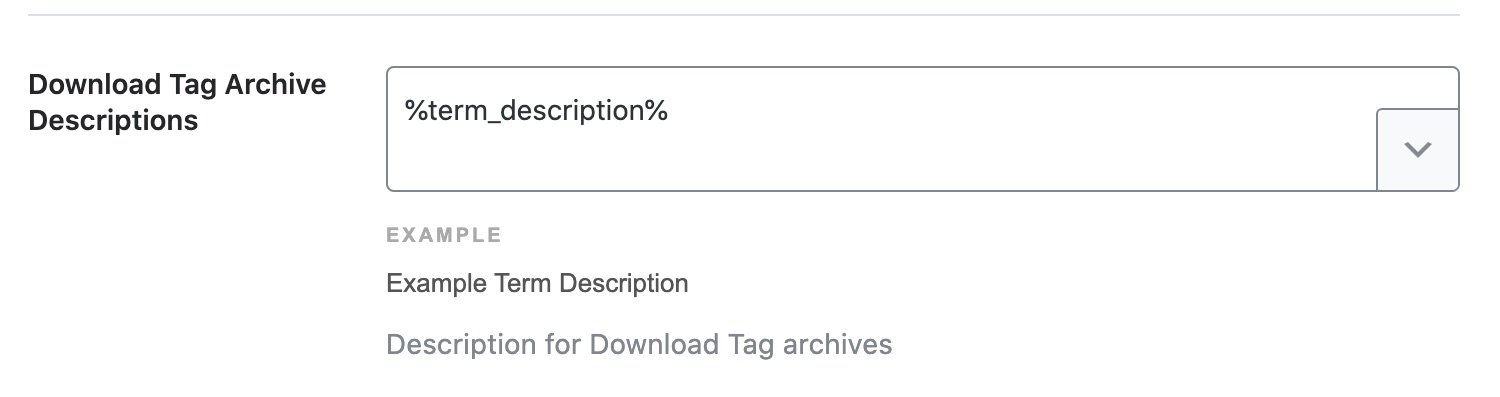 Download Tag Archive Descriptions
