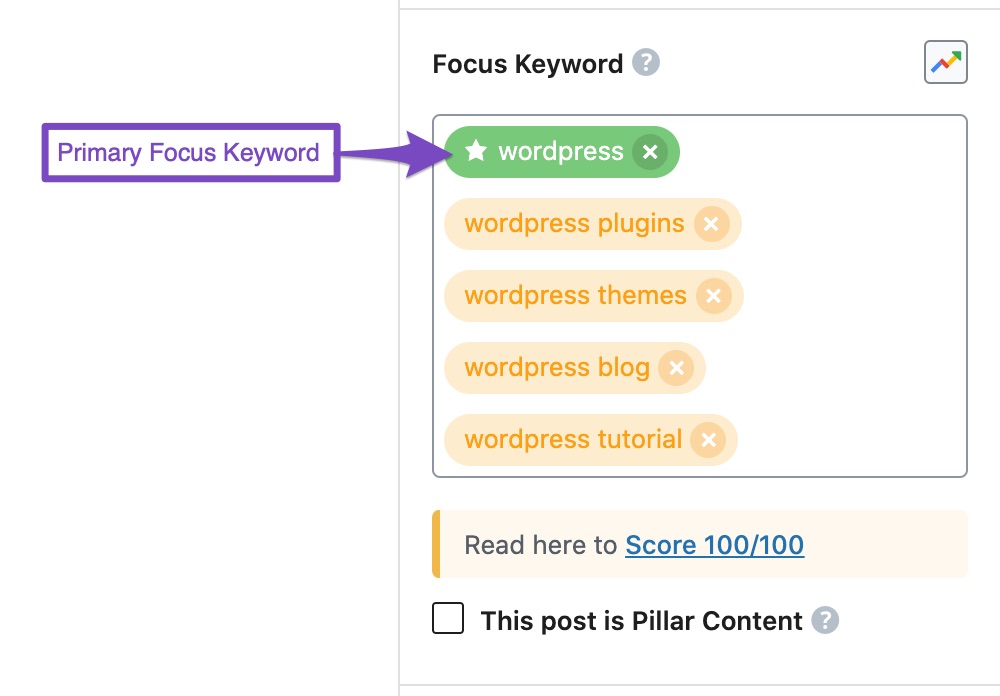 focus keyword