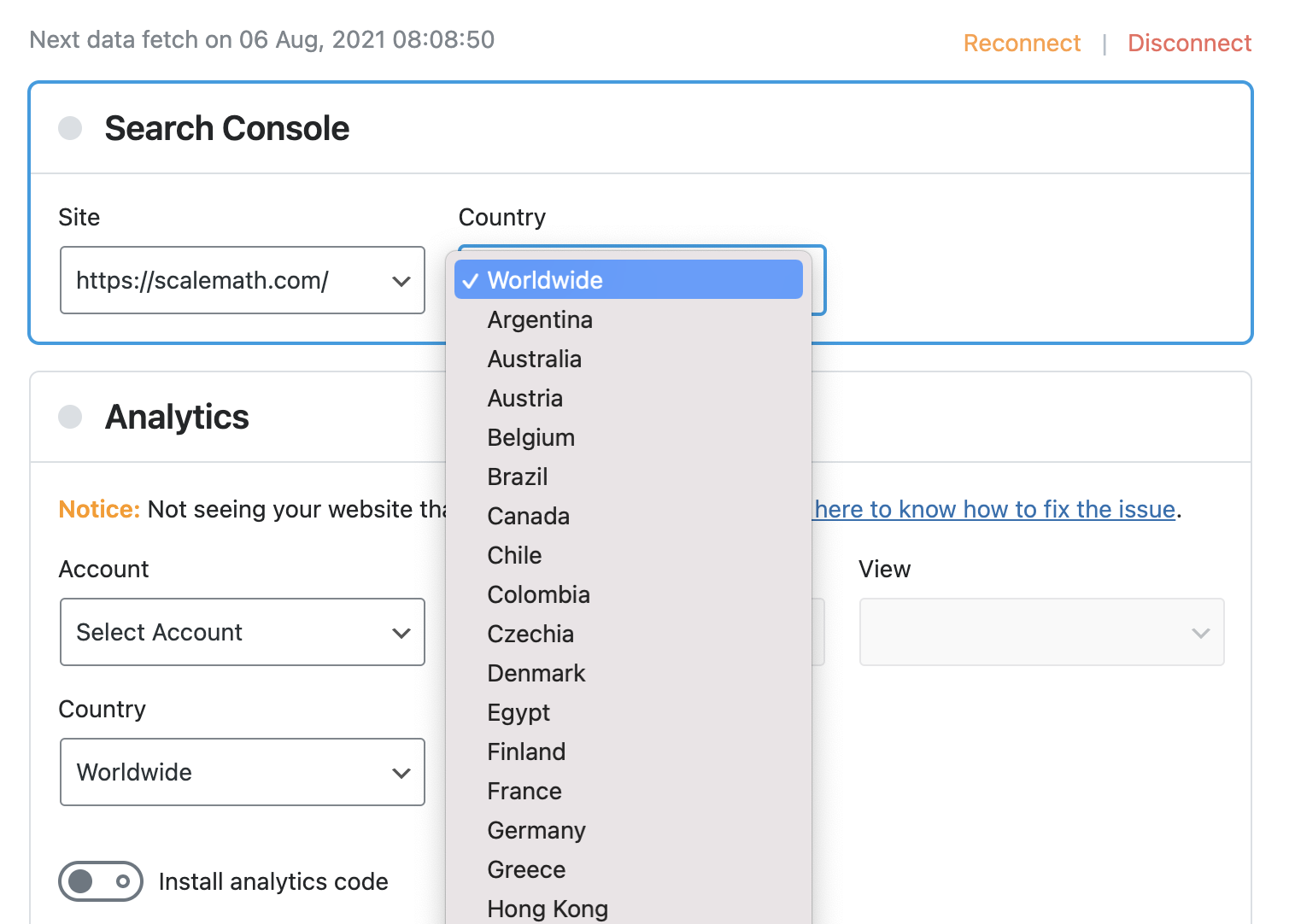 داده های Google Analytics را بر اساس کشور/منطقه فیلتر کنید