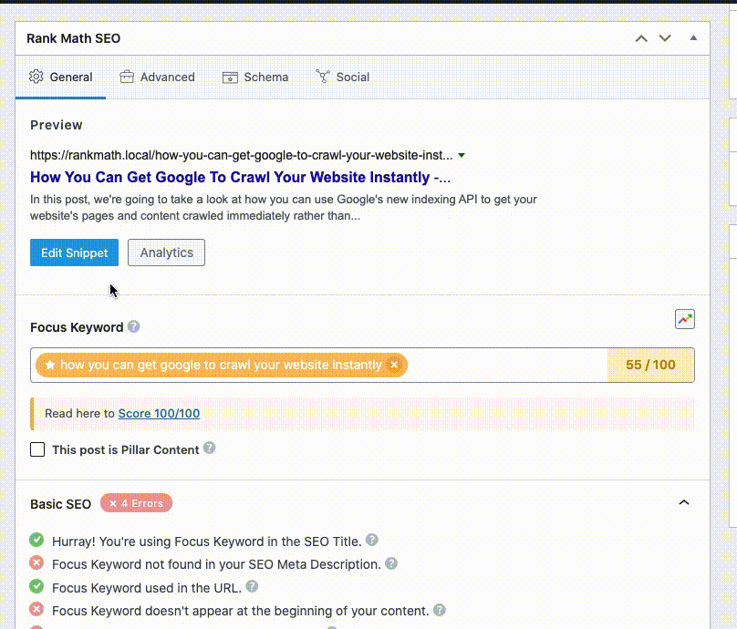 Meta keywords google clearance seo