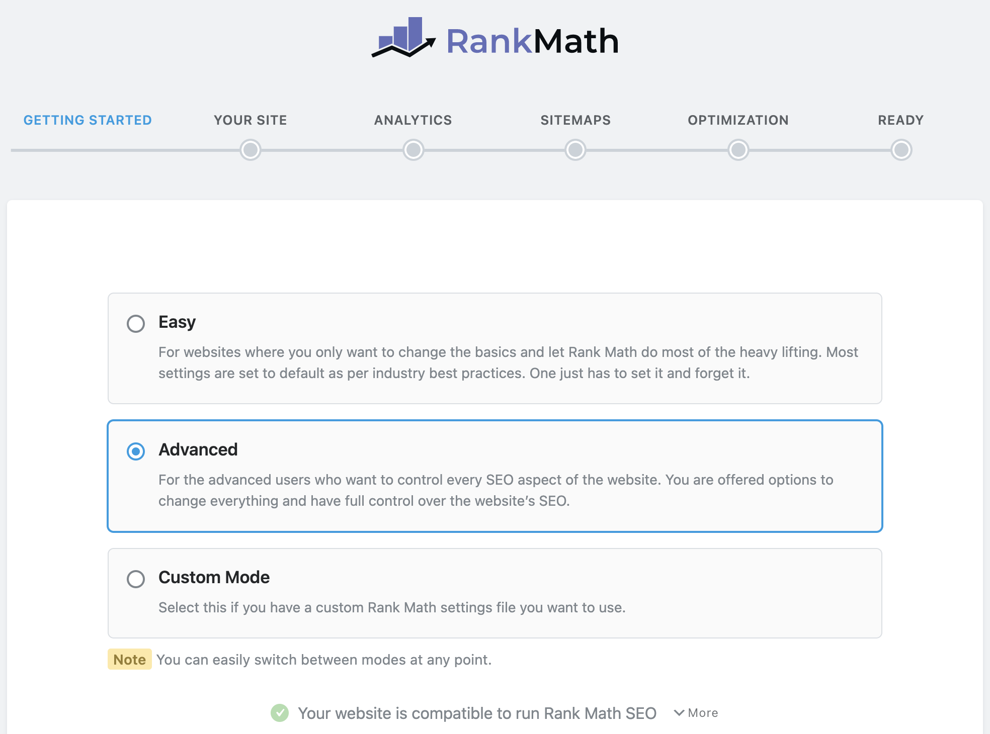 Rank Math Setup