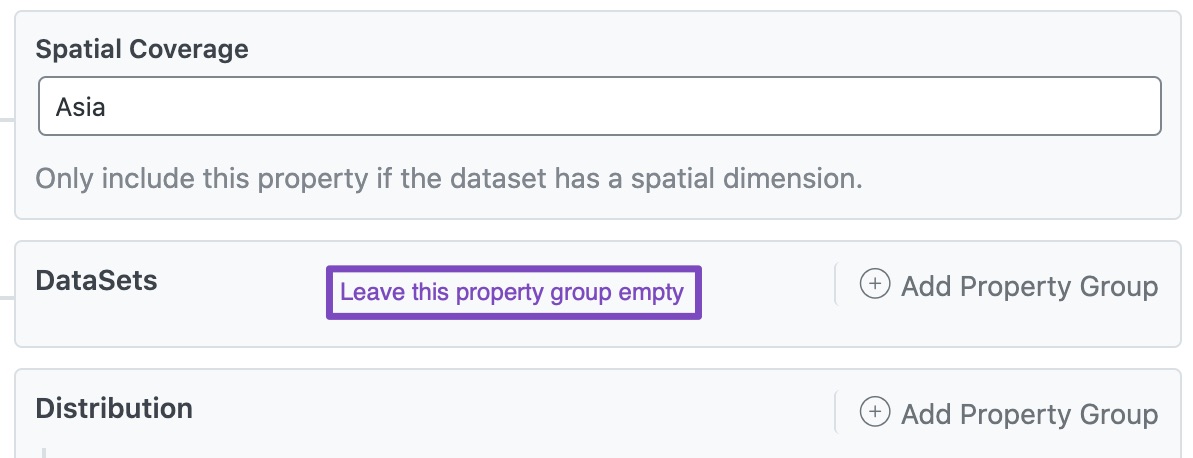 Configure Dataset Schema