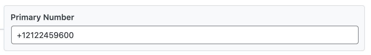 Primary Number - Local Business Schema