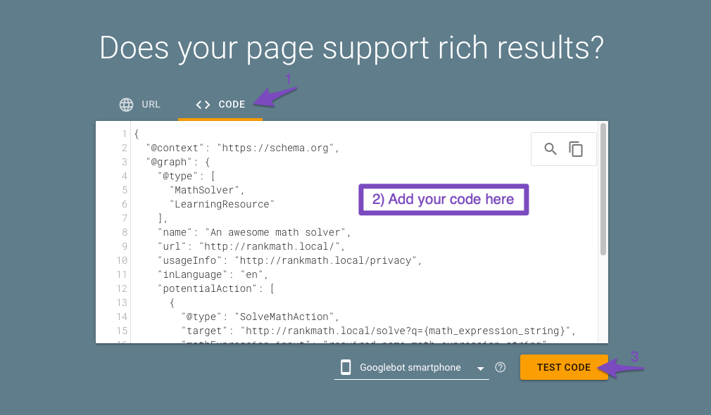 Validate your code in Google Rich Results Test tool