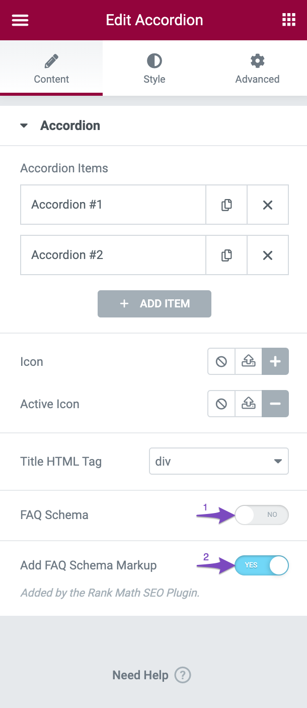 Adding FAQ Schema to Elementor's Accordion widget