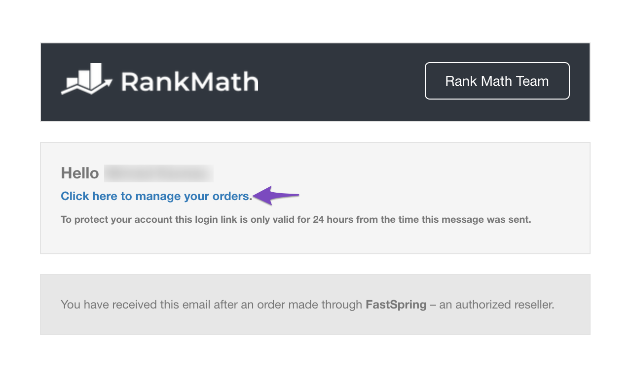 Manage your Rank Math orders