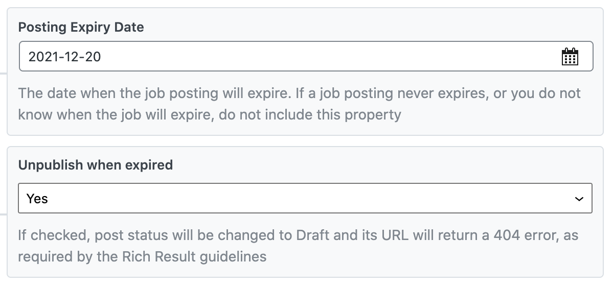 Posting Expiry Date and Unpublish when expired - JobPosting Schema