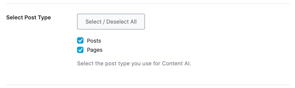 Select Post Type