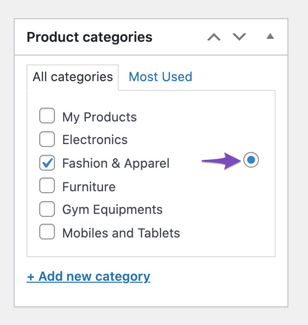 Primary product category term in WooCommerce