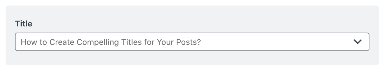 Title placeholder in Facebook sharing options