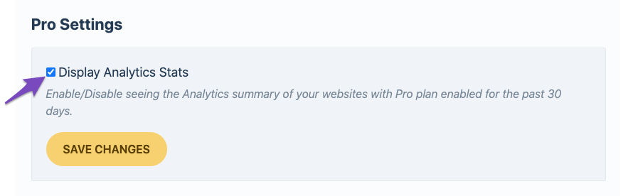 Display Analytics Stats - Rank Math PRO Settings
