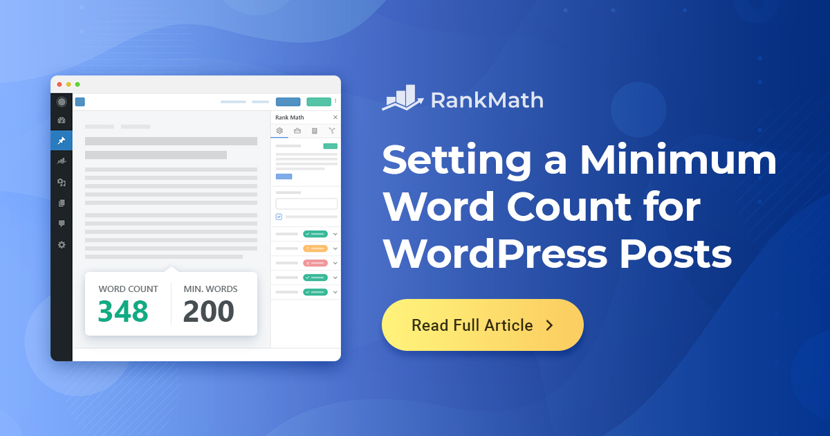 How to Set a Minimum Word Count for WordPress Posts