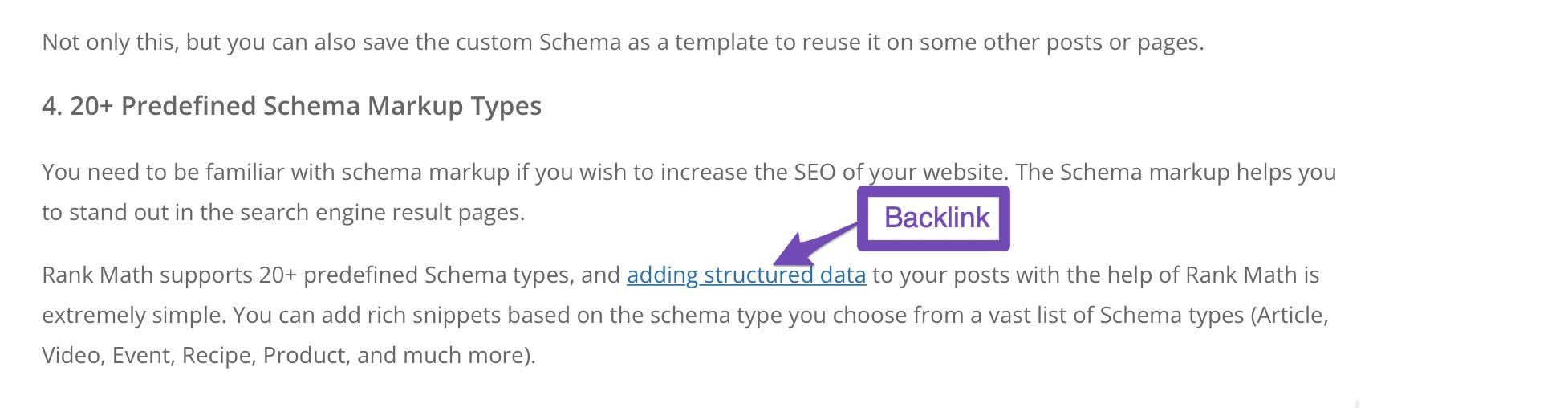 Example of Backlink