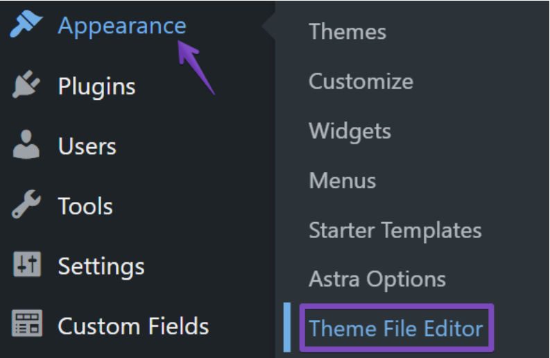 Theme File Editor from Appearances