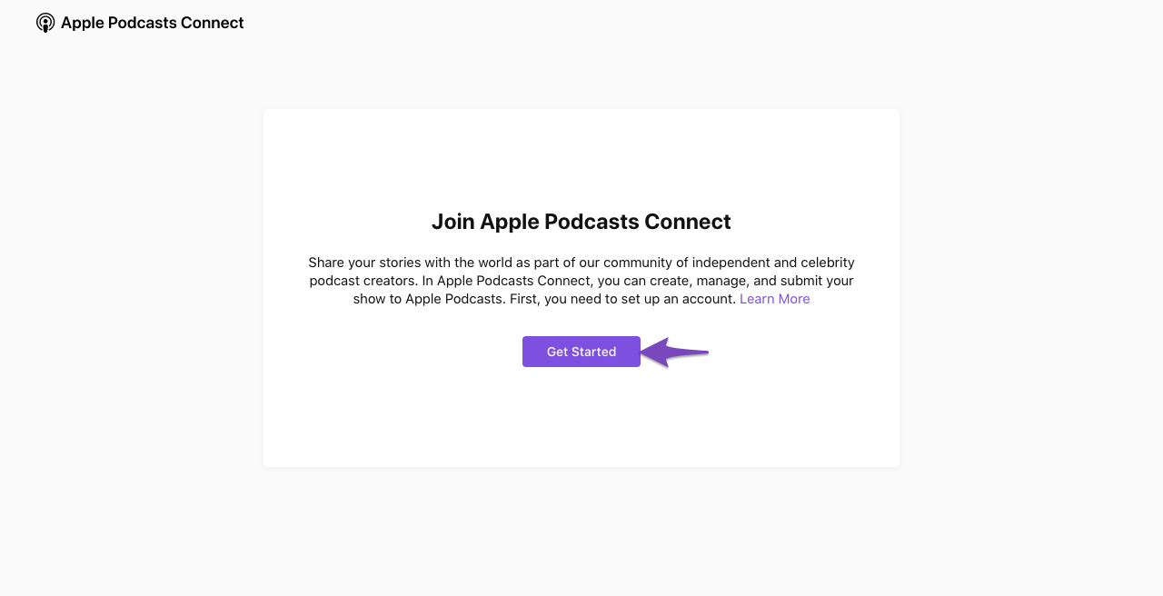 Get started with Apple Podcasts Connect