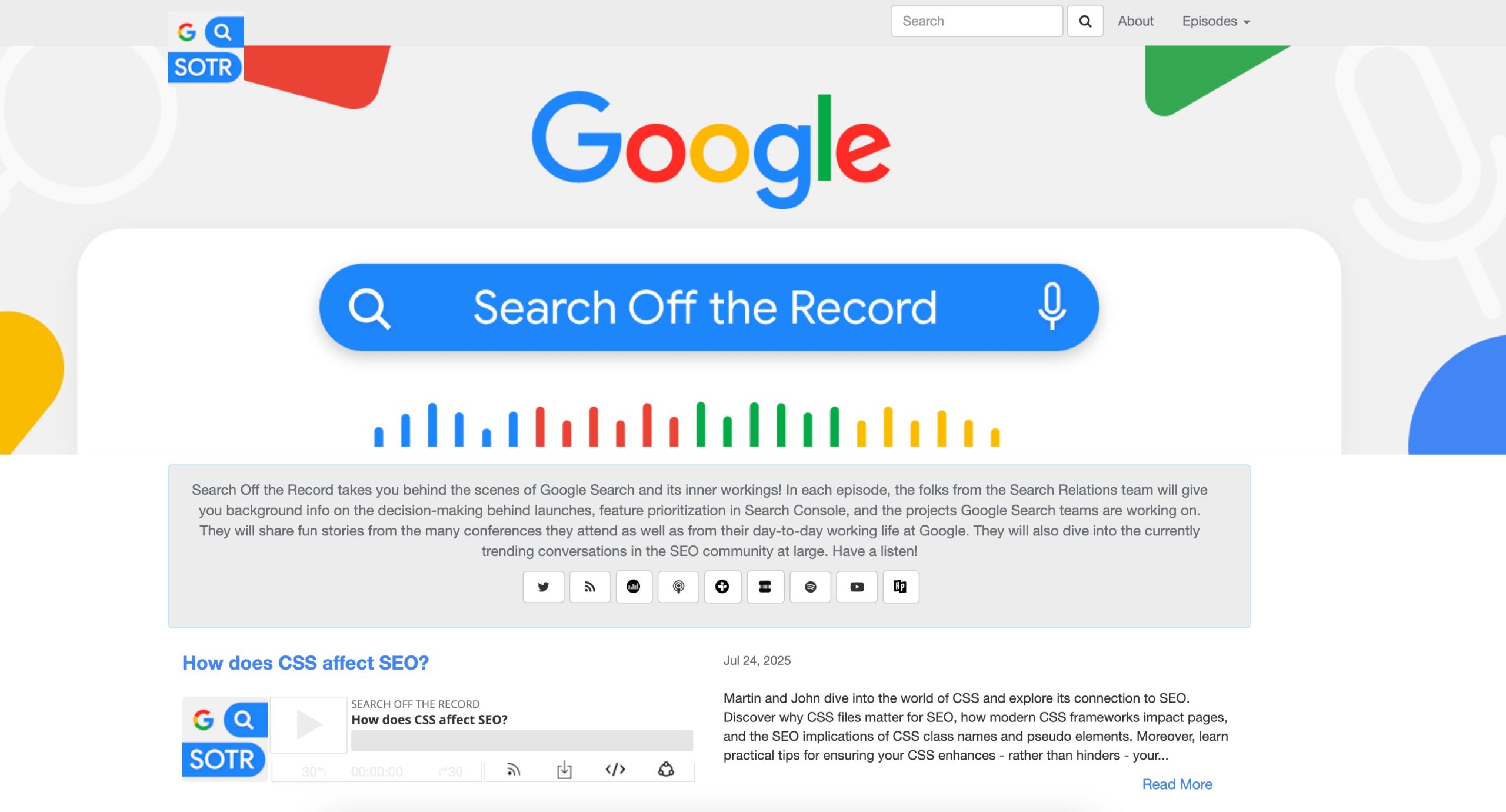 Google Search off the Record Podcast