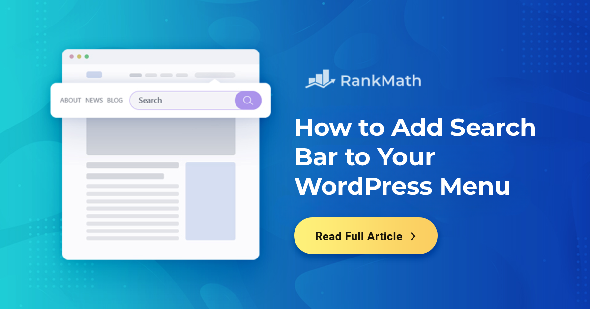 How to Add Search Bar to Your WordPress Menu