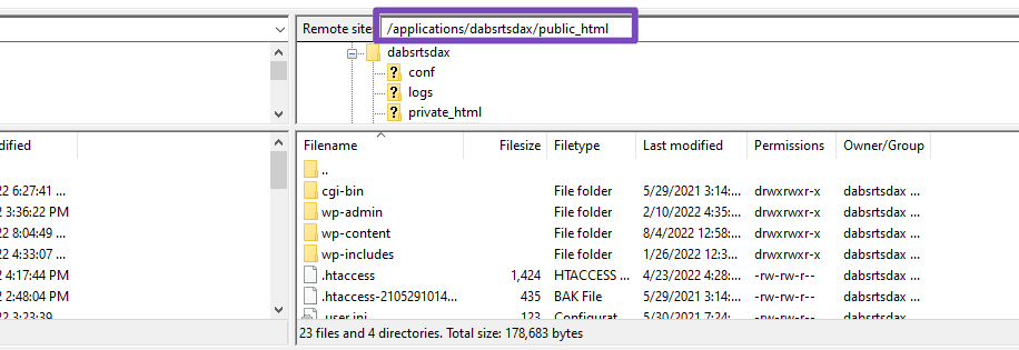 public_html folder