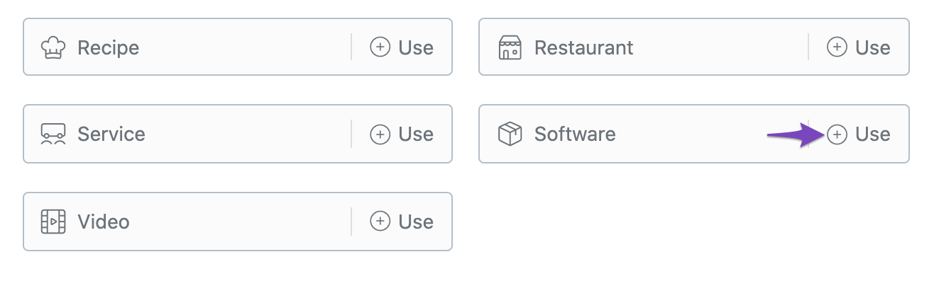 Choose Software Schema