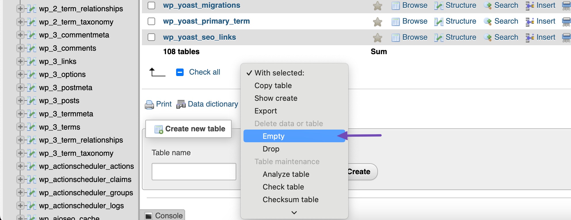select empty from drop-down list