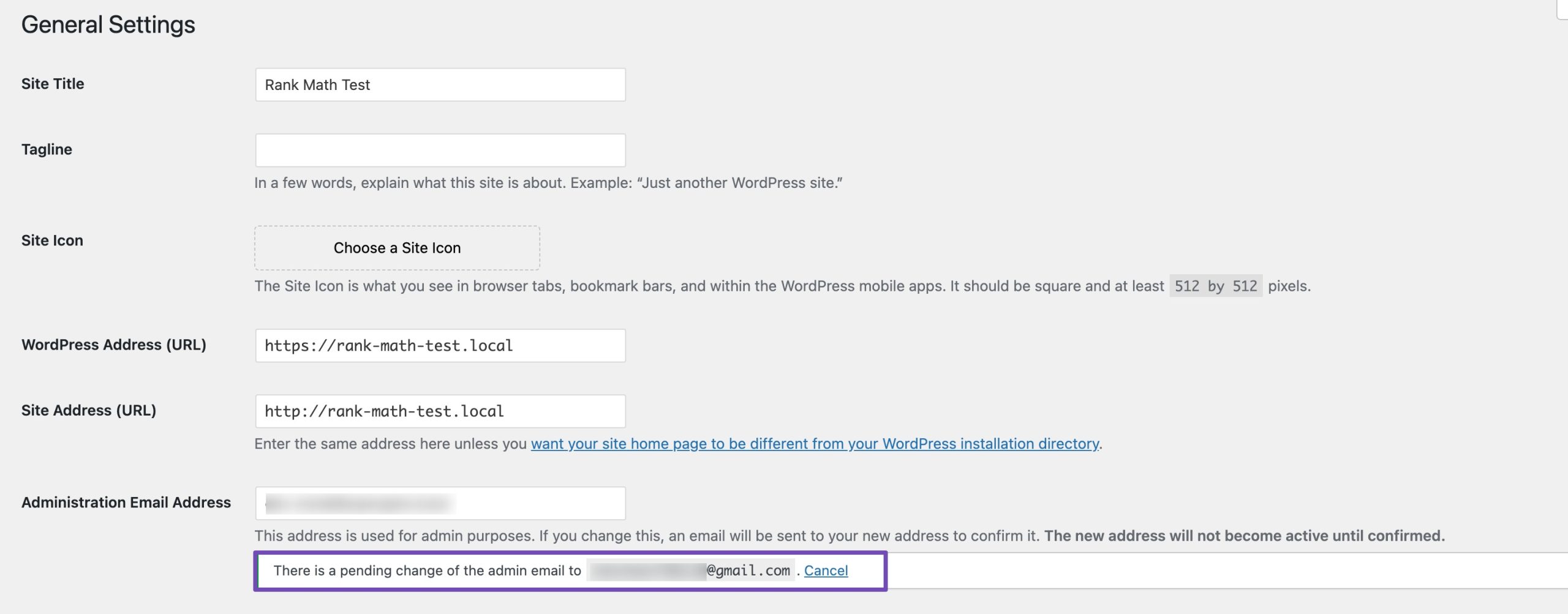 verify the email address