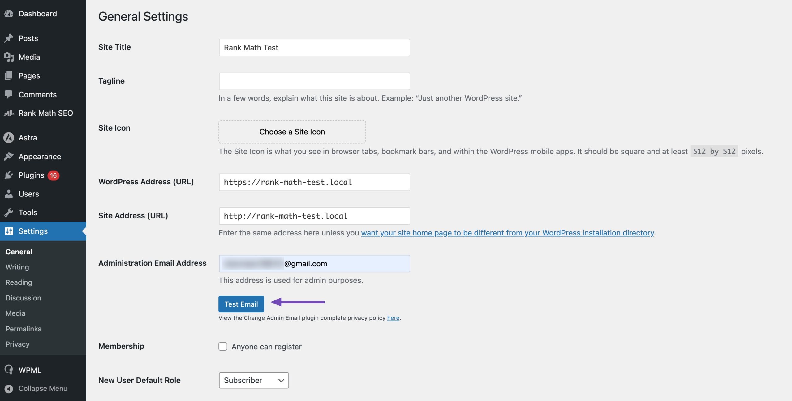 change email address using plugin