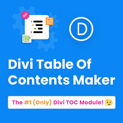 Divi Table Of Contents Maker