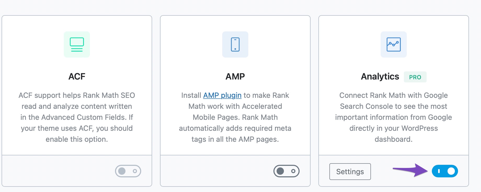 Enable Analytics module