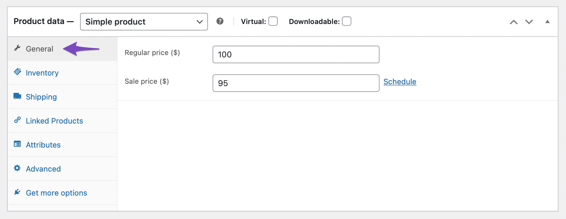 WooCommerce Product price