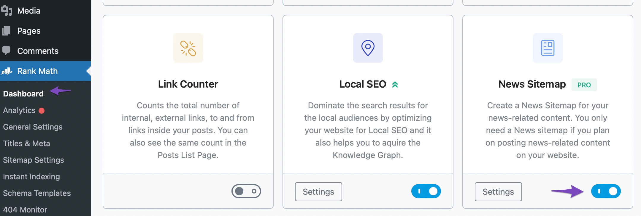 Enable The News Sitemap Module