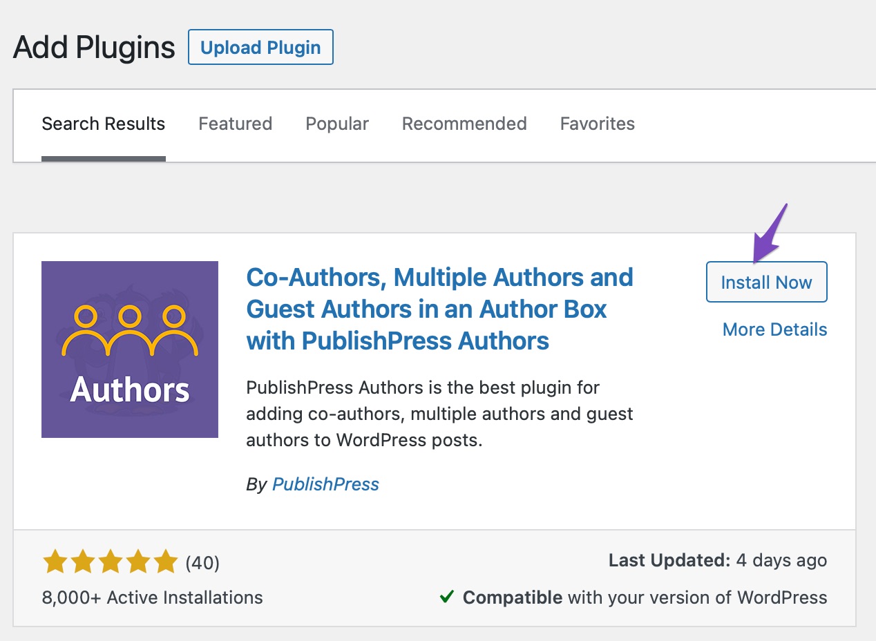 install and activate PublishPress plugin