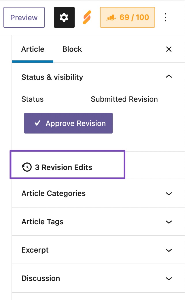 undo changes in WordPress using Revisions
